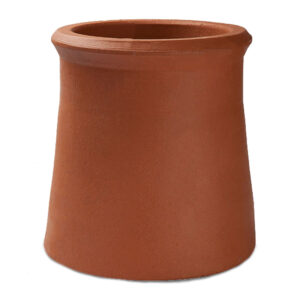 CFE Standard Roll Top Red Clay Chimney Pot - 300mm