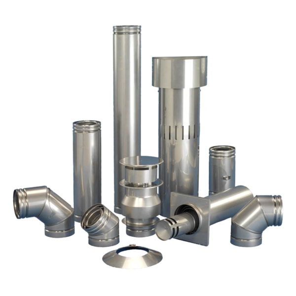 CFE HT-S 8" Stainless Steel Twin Wall Flue System - Chimney Flue and ...